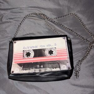 Awesome Mix Vol. 2 black leather purse and